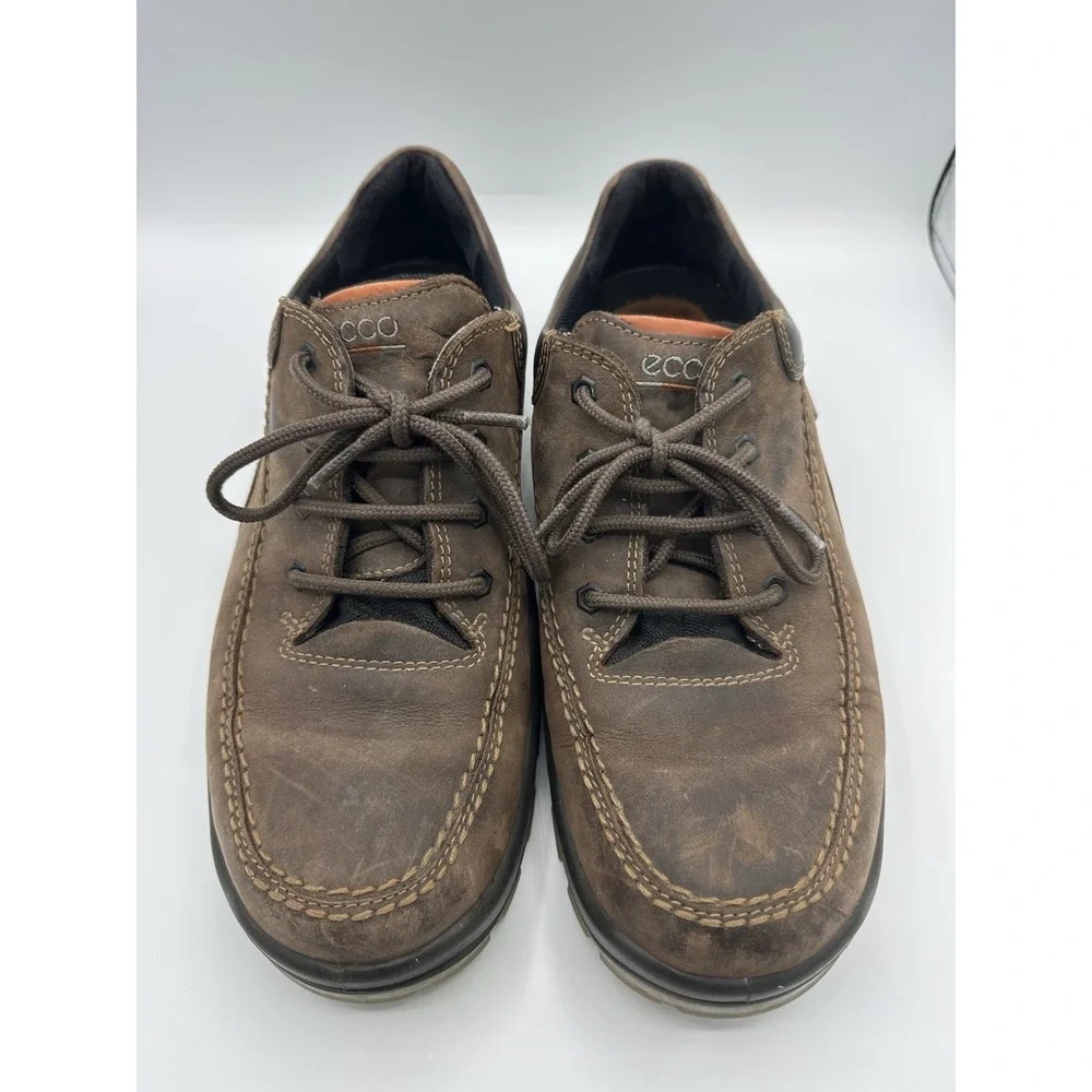 ECCO Track II Low Gore-Tex Brown Leather Hiking Shoes Men EU 45 US 11-11.5